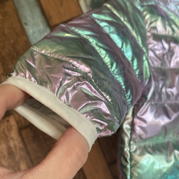 Puffy unicorn 🦄 hooded jacket with matching bag - Picture 7 of 16